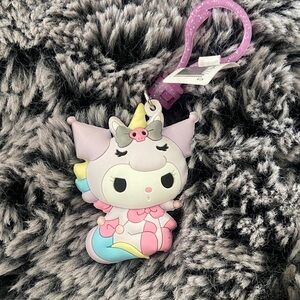 Kuromi unicorn keychain